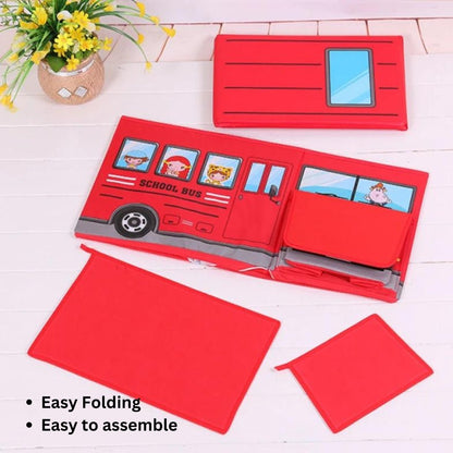 Planet Junior School Bus Toy Storage Box for Kids