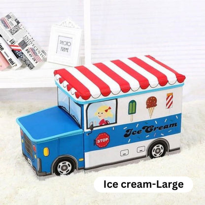 Planet Junior School Bus Toy Storage Box for Kids
