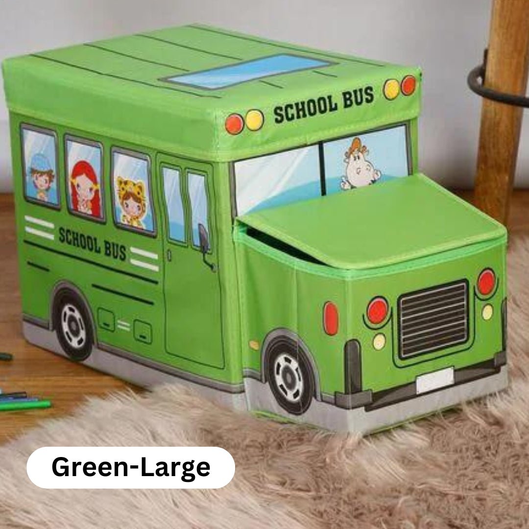 Planet Junior School Bus Toy Storage Box for Kids