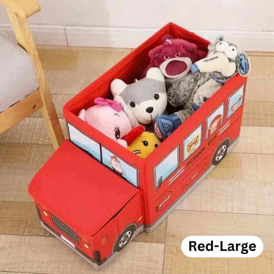 Planet Junior School Bus Toy Storage Box for Kids