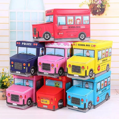 Planet Junior School Bus Toy Storage Box for Kids