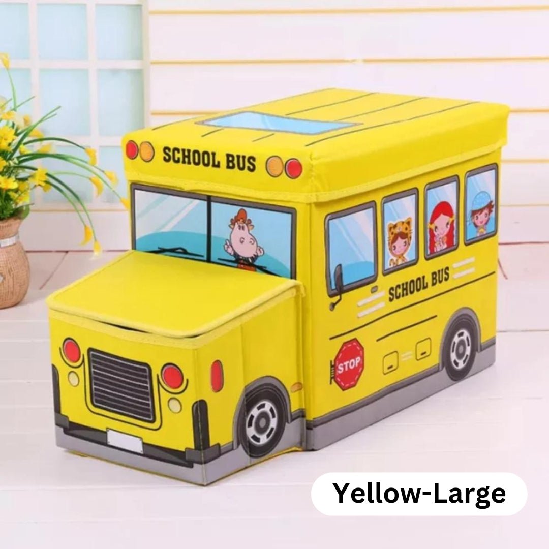Planet Junior School Bus Toy Storage Box for Kids