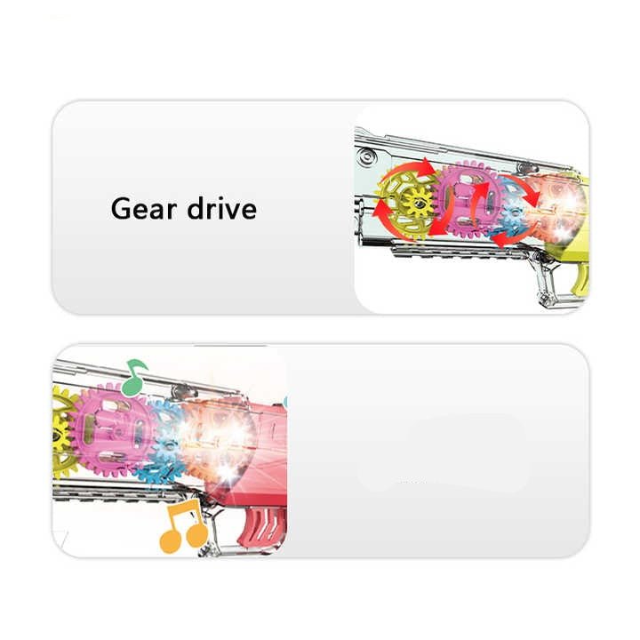 Planet Junior Transparent Musical Gear Toy Gun