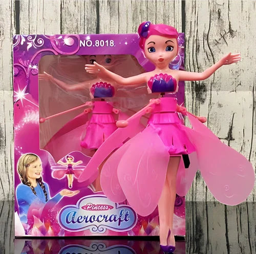 Flying Fairy Princess Doll With Hand Sensor Control And Led Ligh