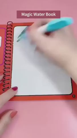 Magic Water Drawing Coloring Book Reusable Mess-Free Kids Art