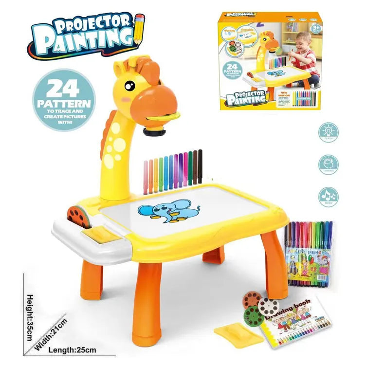 Kids Drawing Projector Table