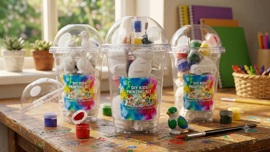 DIY Kids dinosaur canvas ( 9pcs kit )