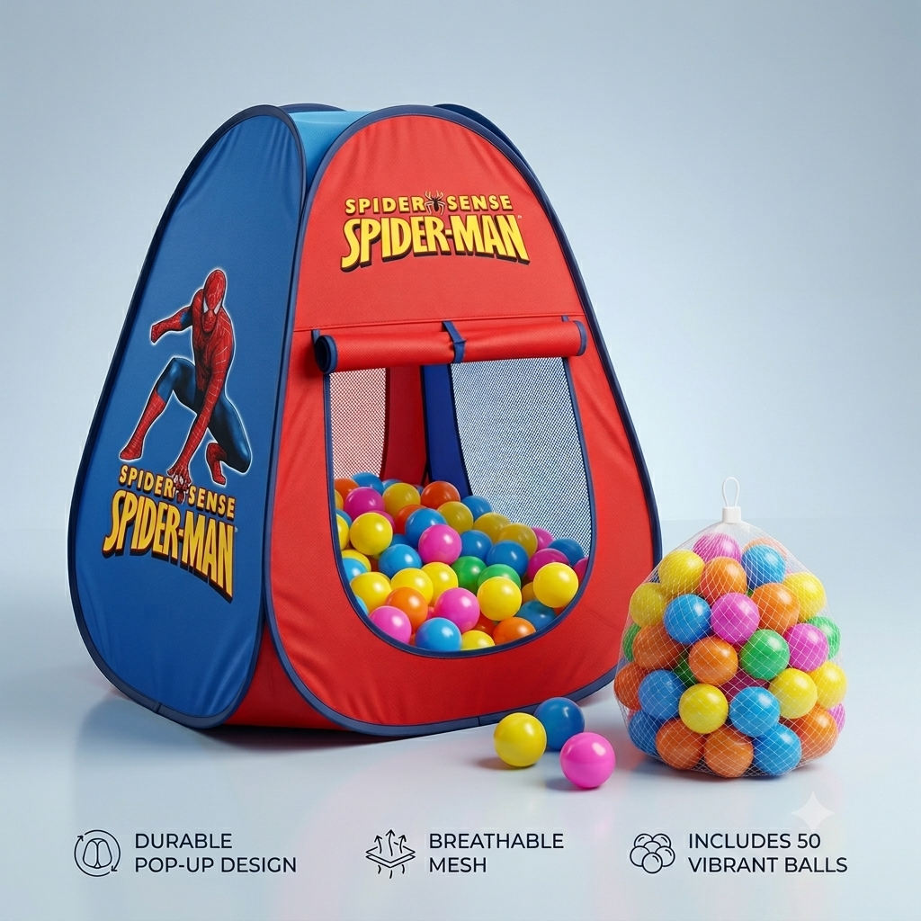 Spiderman Tent House With 50 Balls