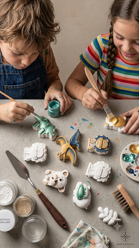 DIY Kids dinosaur canvas ( 12pcs kit )