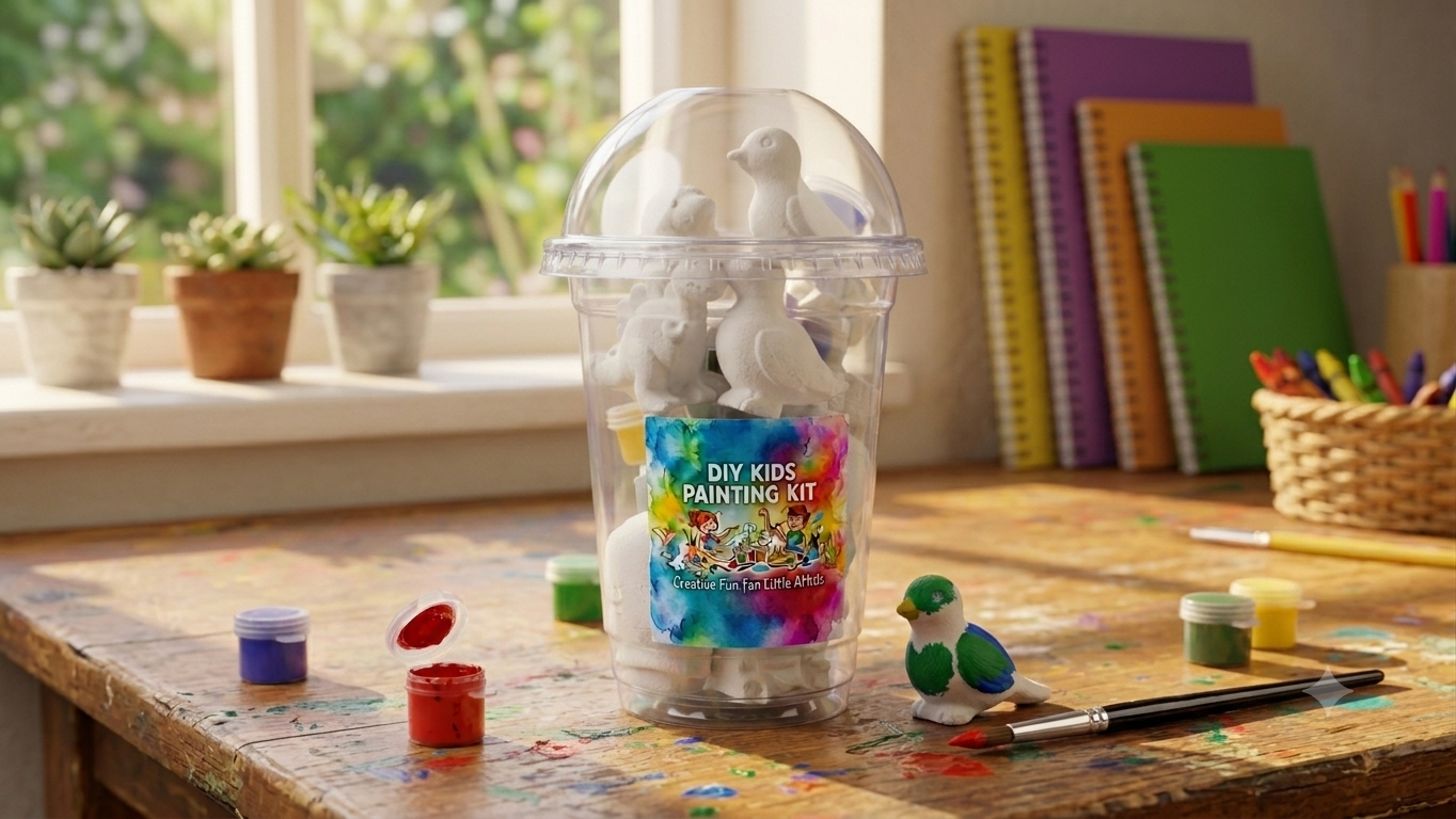 DIY Kids dinosaur canvas ( 9pcs kit )