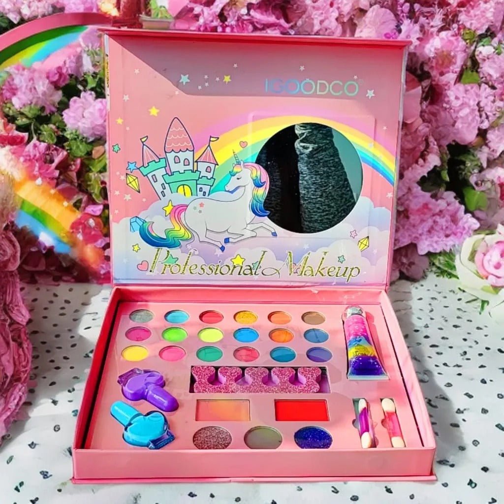 Unicorn Sparkle Makeup Kit for Girls Washable Beauty Set