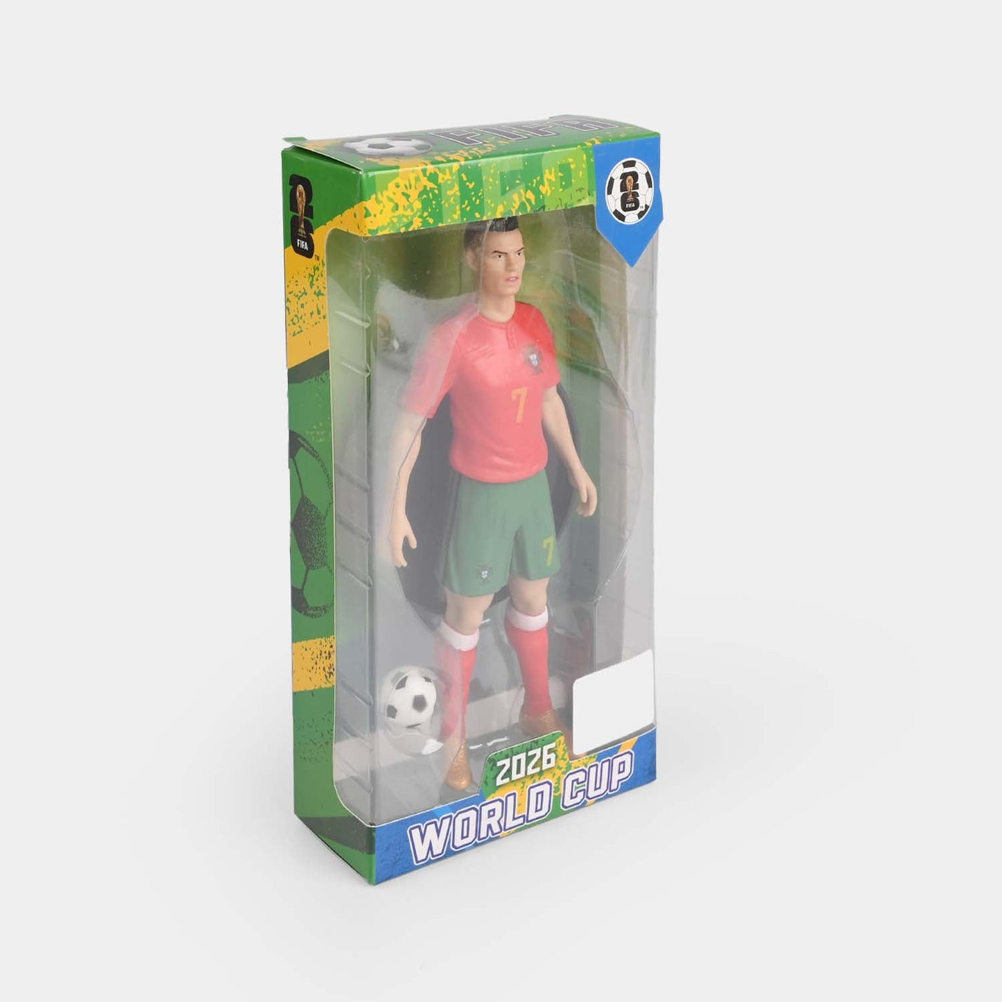 World Cup 2026 Football Player Action Figure with Mini Ball